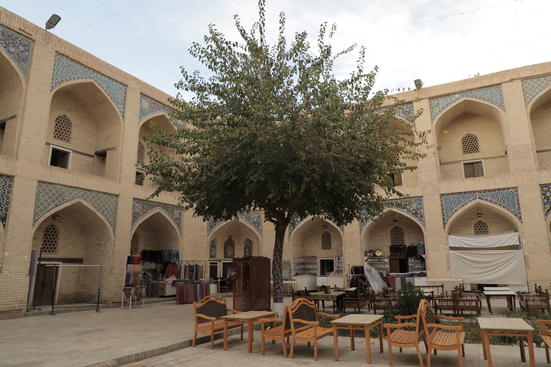 Courtyard of the Nodir Devon Begi madrasah, Bukhara