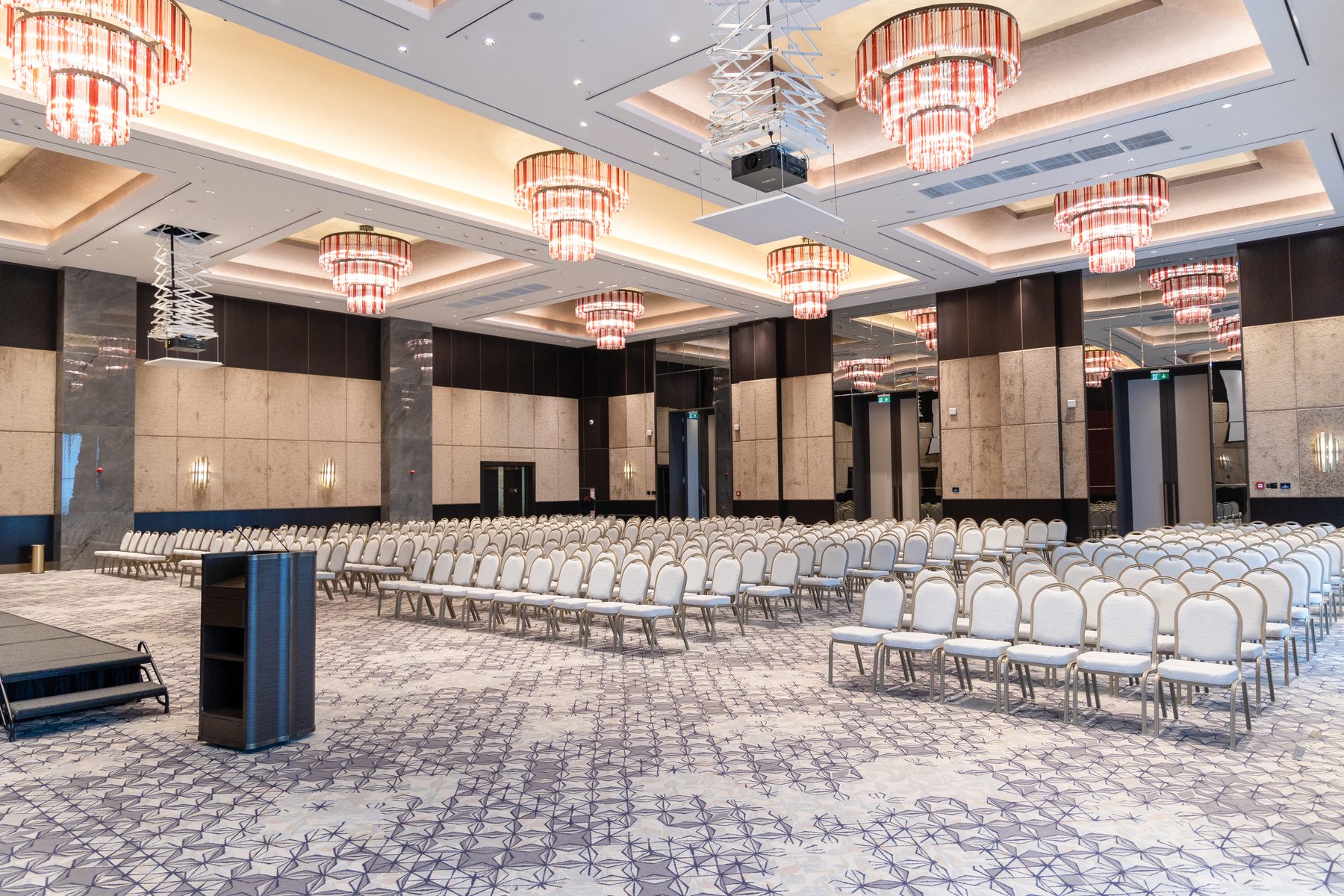 Tashkent hall at Hilton Samarkand Regency in theatre set-up